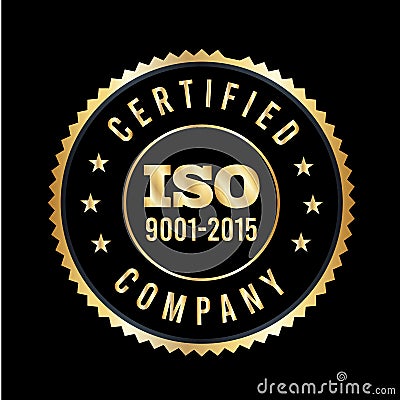 Iso 9001 2015 certification iso 90012015 logo iso 9000 certification Premium Vector Vector Illustration