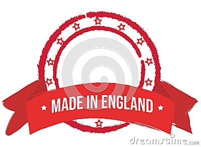 Made in england emblem for packing Vector Illustration