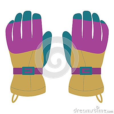 Winter sports gloves Stock Photo