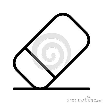 Eraser line style icon Vector Illustration