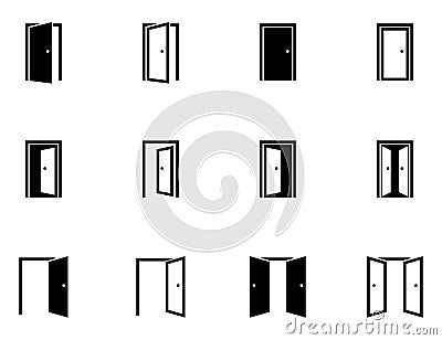 door vector icon Vector Illustration