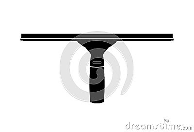 washing and cleaning squeegee tool silhouette Vector Illustration