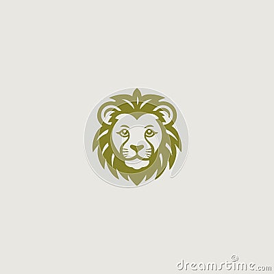 A logo that symbolically uses a lion Vector Illustration
