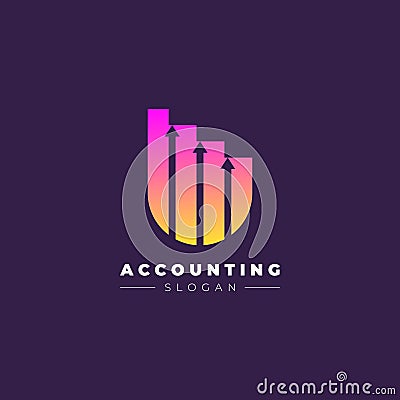 Initial Letter U trade marketing logo design vector image Vector Illustration