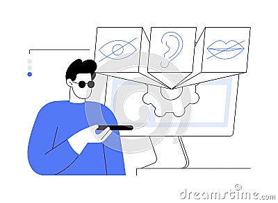 Web accessibility program abstract concept vector illustration. Vector Illustration