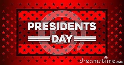 Web banner congratulations on the president`s day Vector Illustration