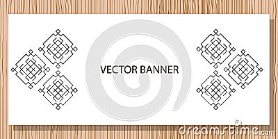 Web banner Vector Illustration