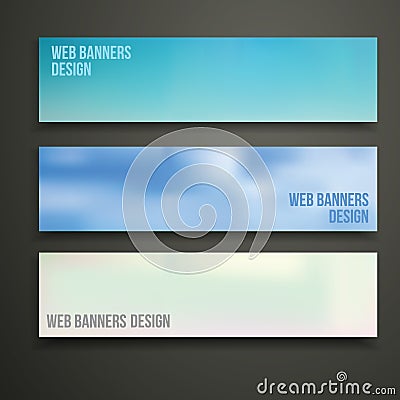 Web banners design Vector Illustration