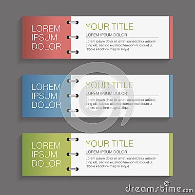 Web Banners with flat design Vector Illustration