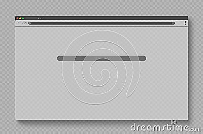 Web browser mockup. Page window screen interface Stock Photo
