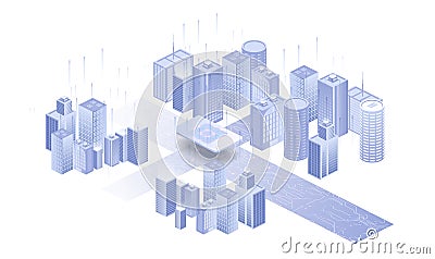 Building on white background. Network sim icon. Isolated illustration white background. Embedded SIM concept. Vector Illustration