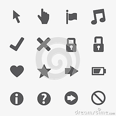 Web business vector icons set Vector Illustration