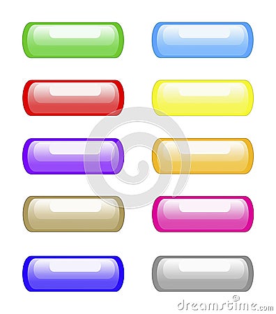 Web button Vector Illustration