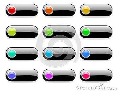 Web buttons Stock Photo