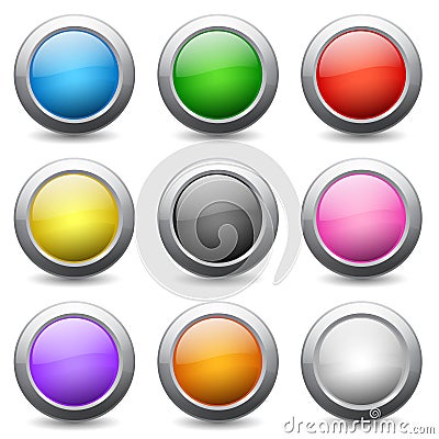 Web buttons Vector Illustration