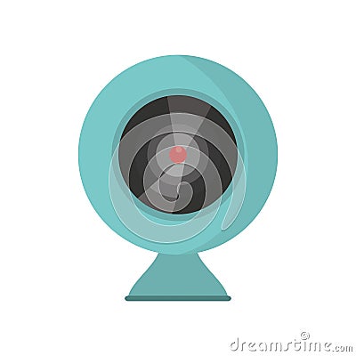 Web camera device isolated icon Vector Illustration