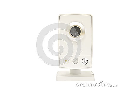 Web Camera Isolated on White Background Stock Photo