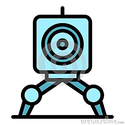 Web camera robot icon vector flat Vector Illustration
