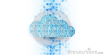 Web cloud technology business abstract background. Vector Vector Illustration