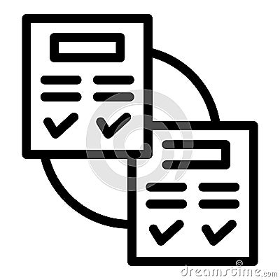 Web coach icon outline vector. Course seminar Vector Illustration