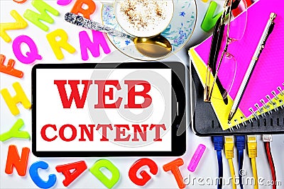 Web content-designing and creating user interfaces for websites. Web designers think through convenient solutions for submitting Stock Photo