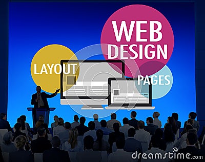 Web Design Content Creative Website Responsive Concept Stock Photo