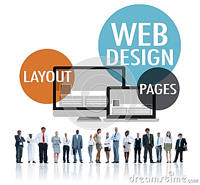 Web Design Content Creative Website Responsive Concept Stock Photo