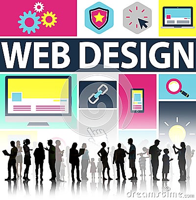Web Design Development Style Ideas Interface Concept Stock Photo
