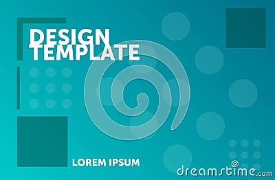 Web design template. Minimal geometric background. colorful abstract composition Vector Illustration