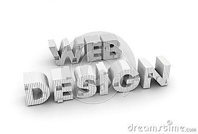 Web Design for Web Sites Stock Photo