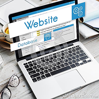Web Design Website Coding Concept Stock Photo