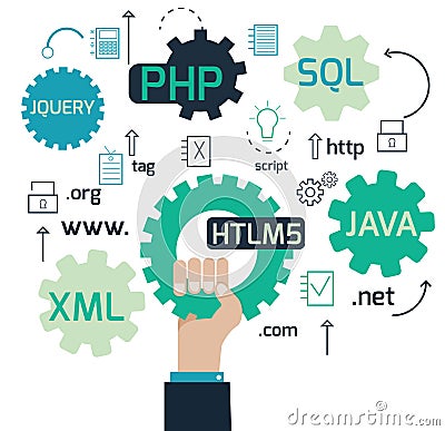 Web Development Vector Illustration