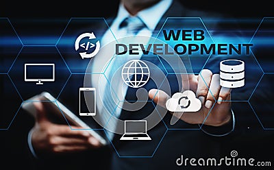 Web Development Coding Programming Internet Technology Business concept Stock Photo