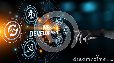 Web Development Coding Programming Internet Technology Business concept Stock Photo