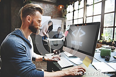 Web Development Internet Digital Graphic Html Concept Stock Photo