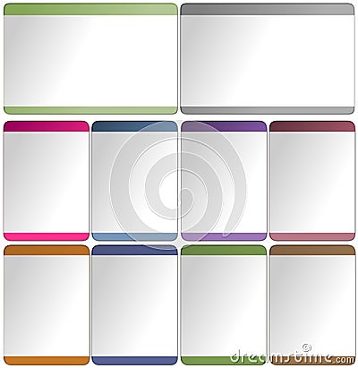 Web elements for templates Stock Photo