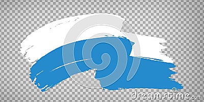 Flag Canton of Lucerne brush strokes. Waving Flag of Lucerne on transparent background for your web site design, app, UI. Switze Vector Illustration