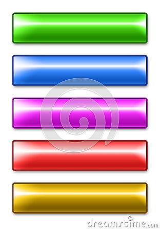Web and game design buttons and elements, ready to use template Stock Photo