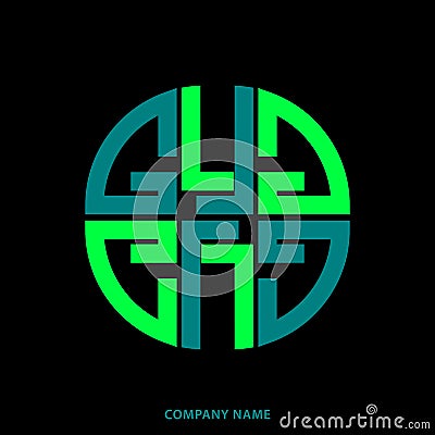 GL, LG Company Group Logo Concept Idea. Abstract logo for a business company. Letters G and L. Design element for corporate ident Vector Illustration