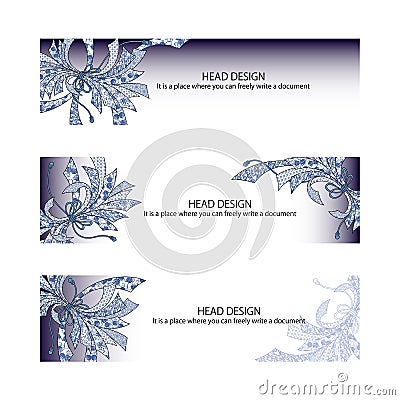 Web header design using the Japanese-style tradition design, Vector Illustration