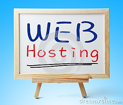 Web hosting Stock Photo
