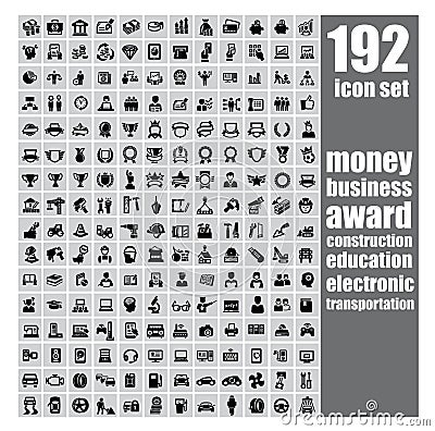 Web icon set Vector Illustration