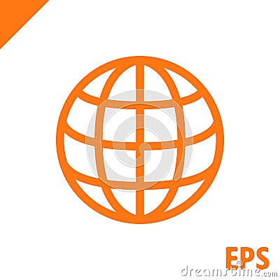 Web icon stock vector illustration flat design Vector Illustration