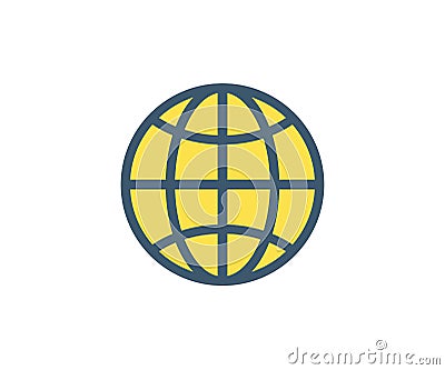 Web icon. Vector illustration in flat minimalist style Vector Illustration
