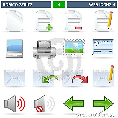 Web Icons [4] - Robico Series Vector Illustration