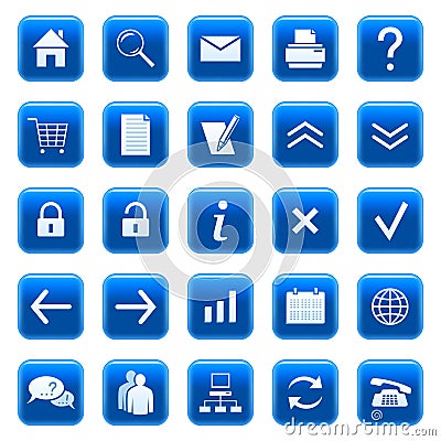 Web icons / buttons Vector Illustration