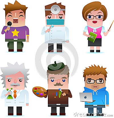 Web Icons - Professional People Vector Illustration