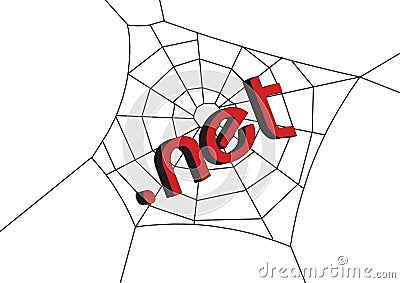 Web with .net Stock Photo