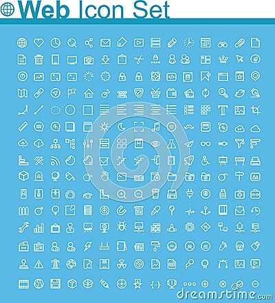 Web page icon set Vector Illustration