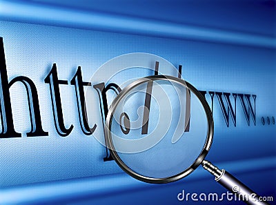 Web page scan Stock Photo